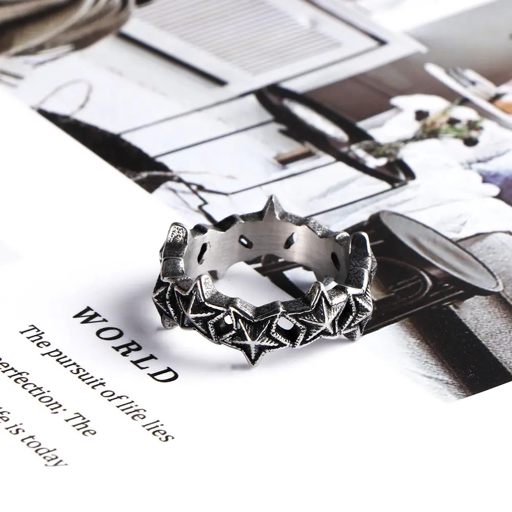 Korean Five-Pointed Star Ring for Women — feature 6