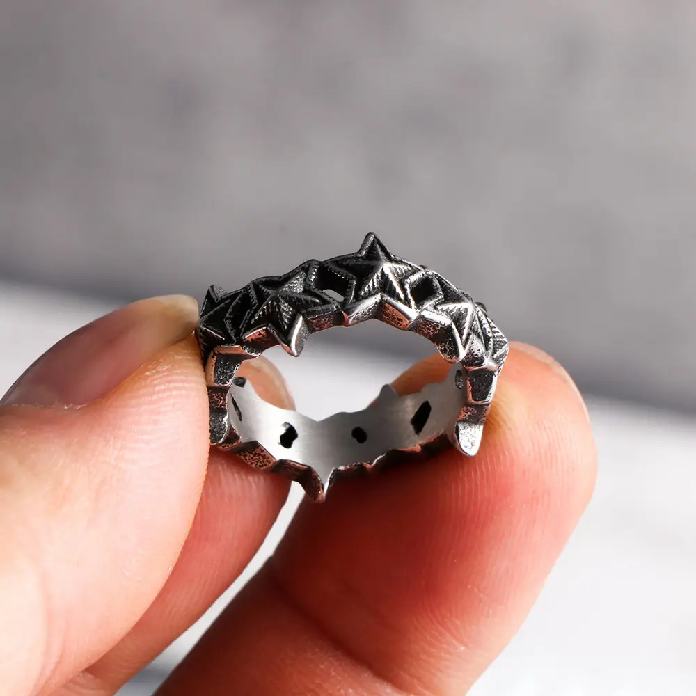 Korean Five-Pointed Star Ring for Women — feature 7