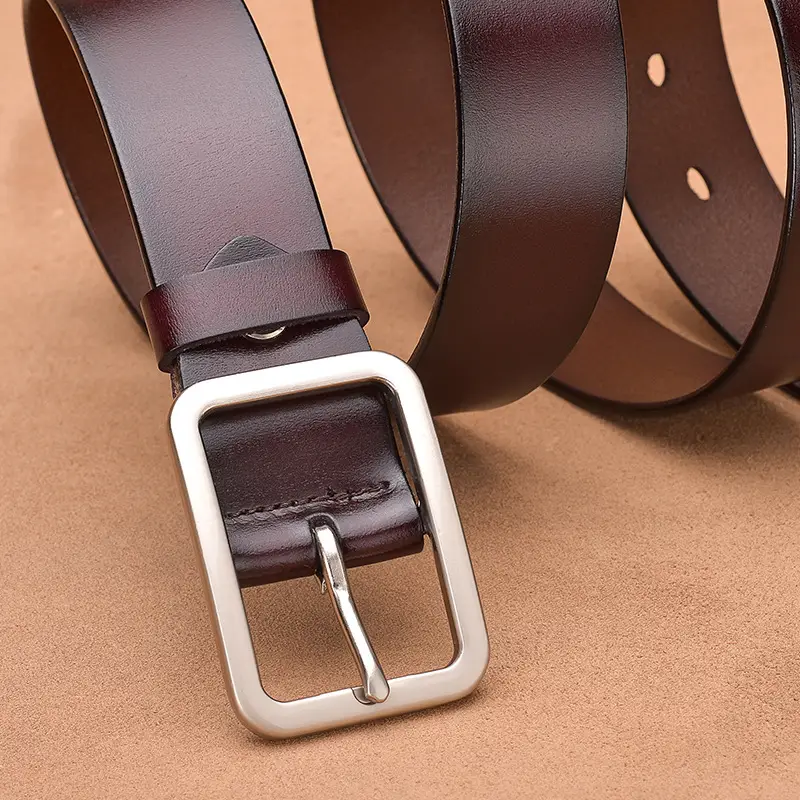 New Men Women Universal Leather Belt Buckle Belt