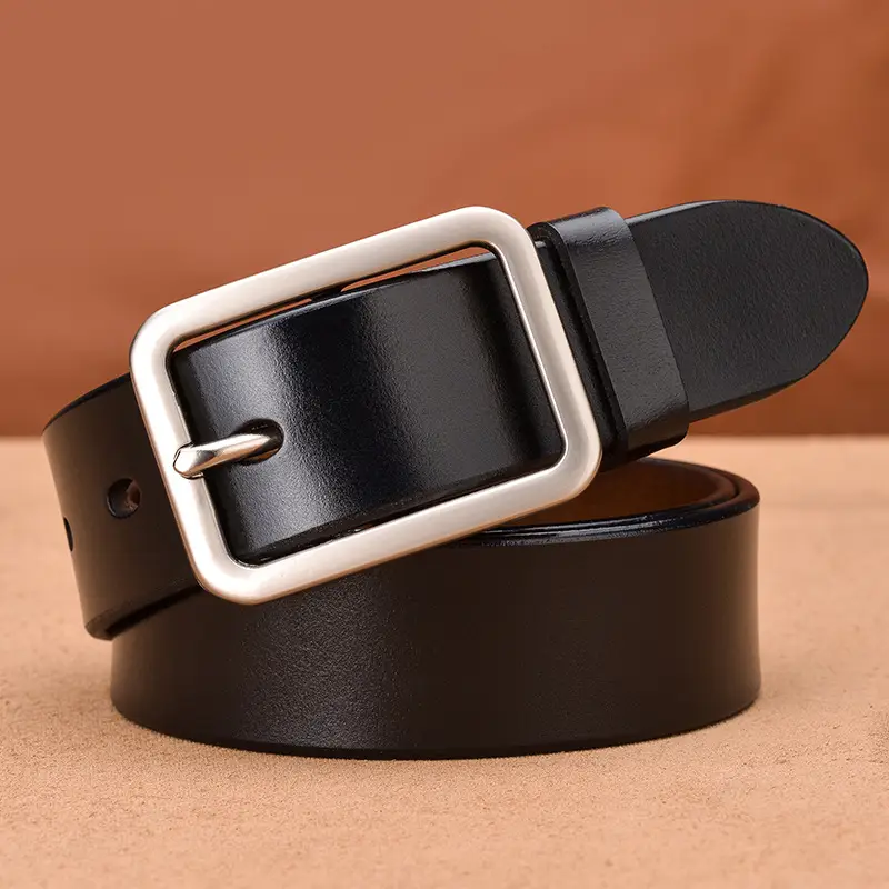New Men Women Universal Leather Belt Buckle Belt