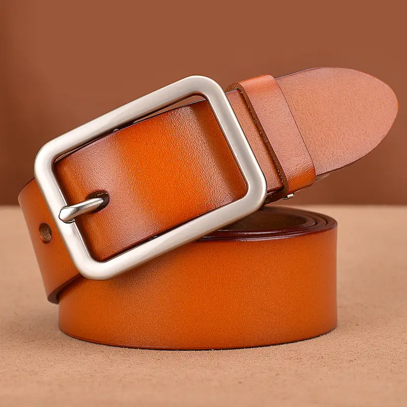 New Men Women Universal Leather Belt Buckle Belt