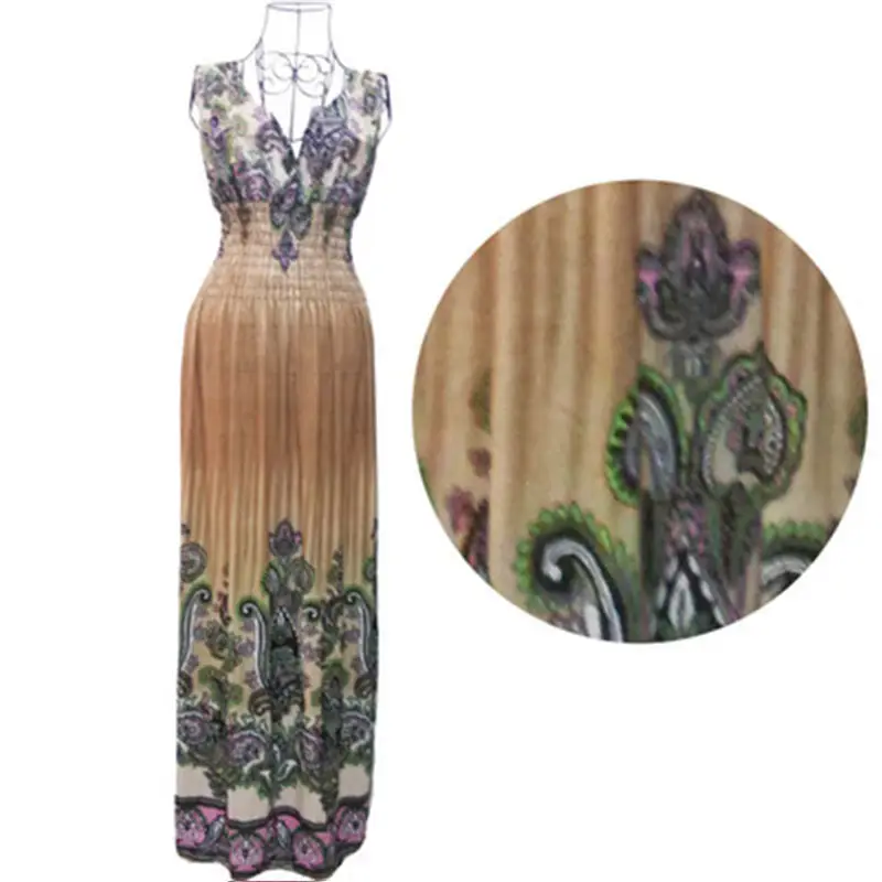Blue Embroidered V-Neck Beach Dress for Women - Image 14