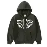 Children's Spider-Man Hoodie Black Red Zipper Hood — feature 1