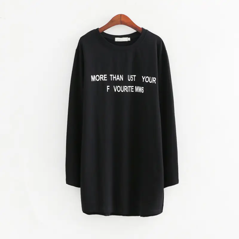 Women Korean Style Long Sleeve T-Shirt White - Image 3