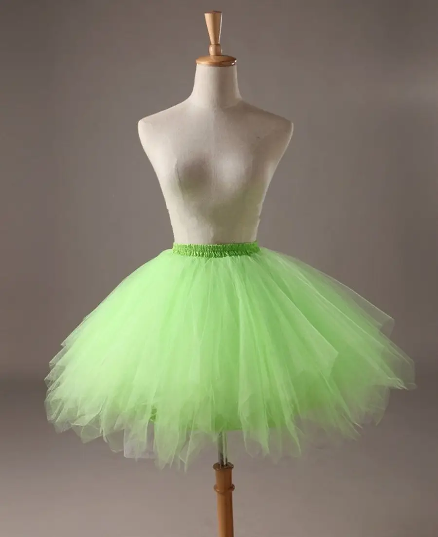 Turquoise Boneless Petticoat Wedding Dress Short Skirt Rock Ball Studio Ballet Wholesale - Image 6