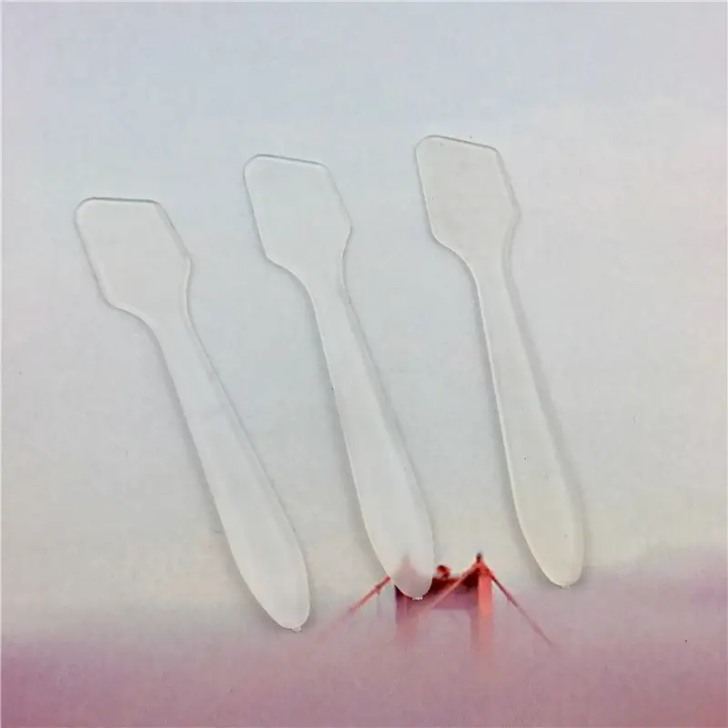 Small Natural Color Plastic Scrapers for DIY Mask & Cream Use - Image 3
