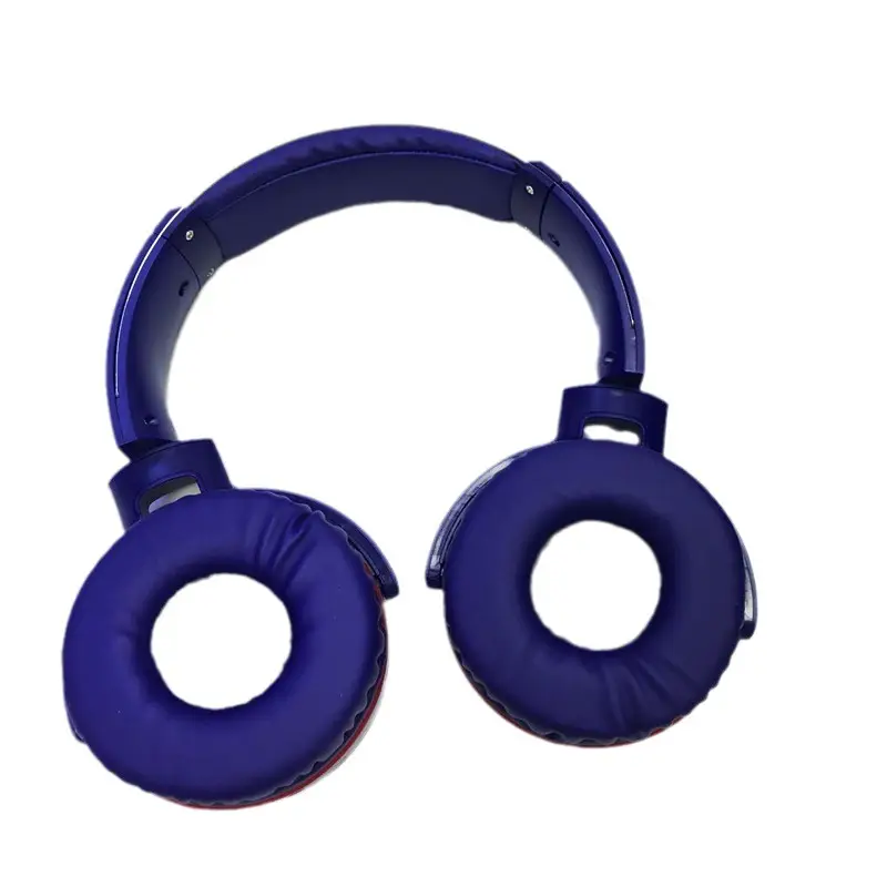 Wireless Bluetooth Headset with Subwoofer Blue