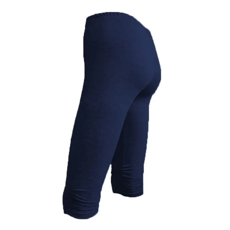 Europe and the United States new seven-point pleated cotton summer slim size outer wear candy-colored women's leggings wholesale
