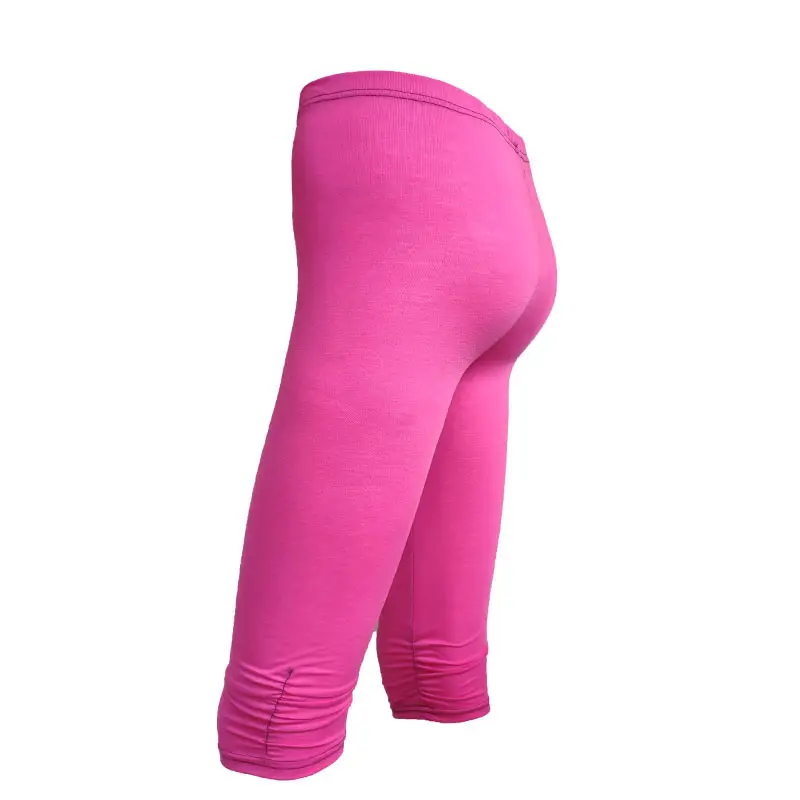 Europe and the United States new seven-point pleated cotton summer slim size outer wear candy-colored women's leggings wholesale