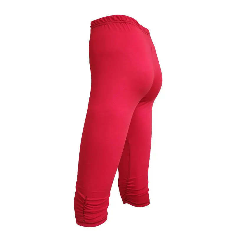 Europe and the United States new seven-point pleated cotton summer slim size outer wear candy-colored women's leggings wholesale