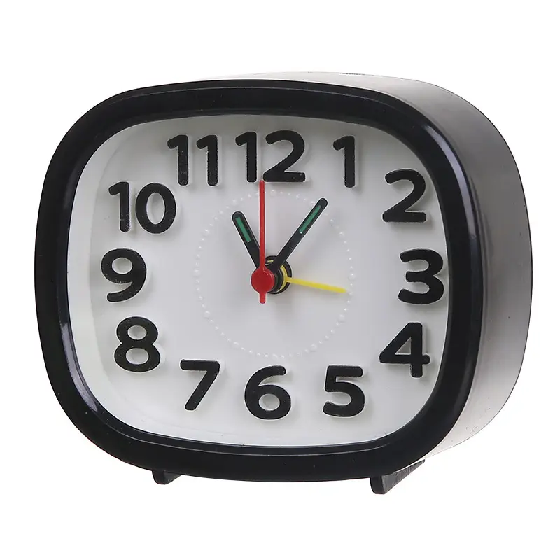 Square Round Alarm Clock Set for Bedroom Office Student Gift - Image 4