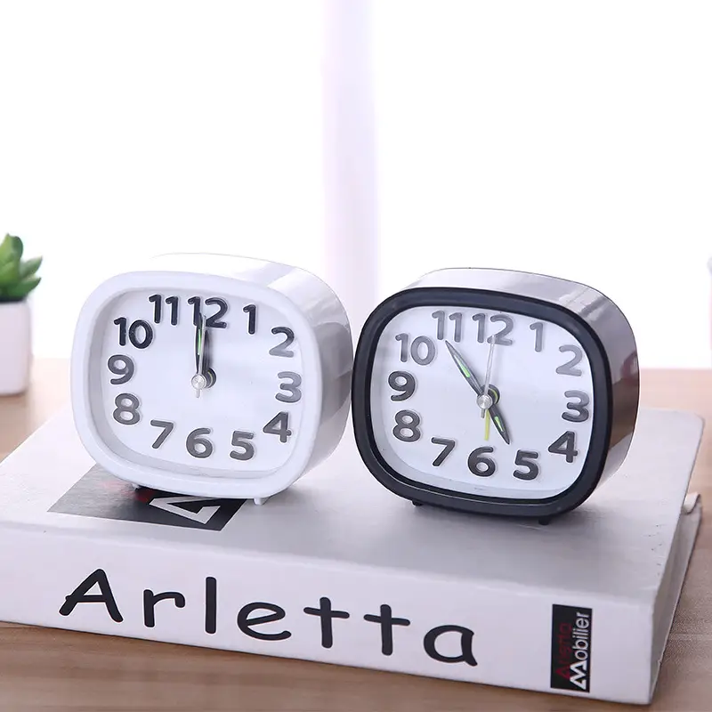 Creative Round Alarm Clock with Night Light, Simple & Stylish for Home - Image 7