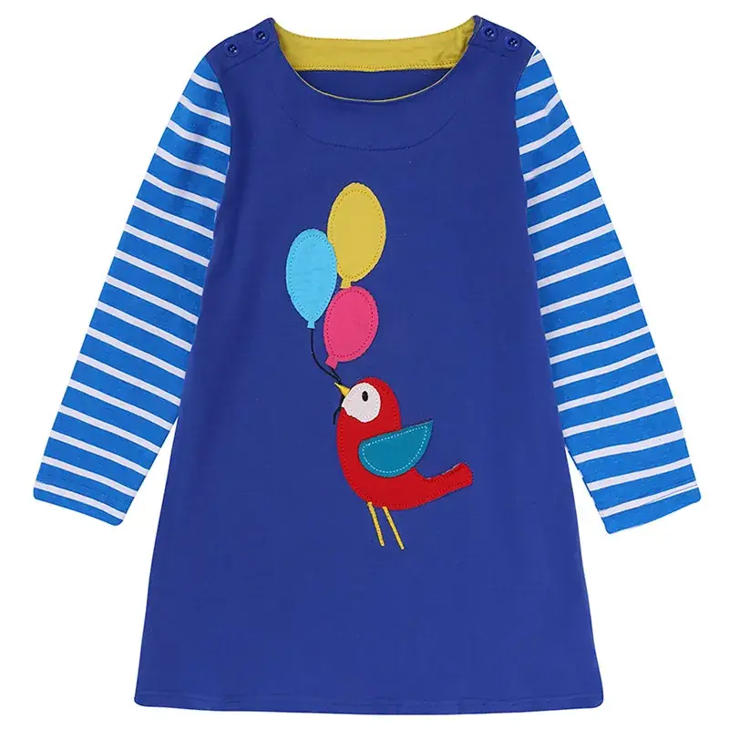Girls Cotton Striped Long Skirt Pink Rabbit Design 2025 - Image 4