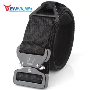 Light Blue Korean Style Men's Canvas Belt with Double Loop Buckle — feature 31