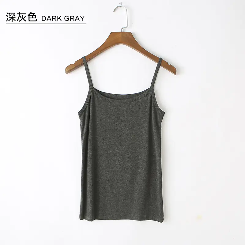 Women's Light Gray Modal Camisole Short Sleeve Summer - Image 5