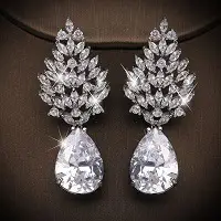 Japanese Zircon Flower Earrings for Women — feature 17
