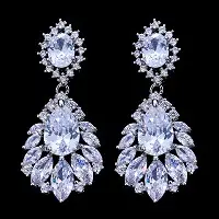 Japanese Zircon Flower Earrings for Women — feature 7