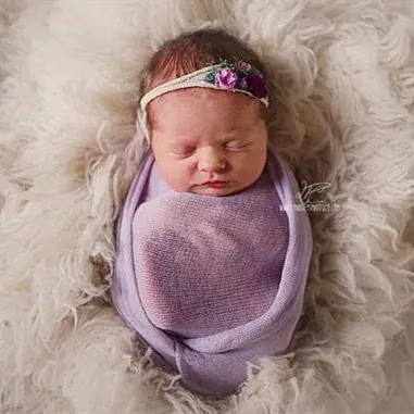Children's Photo Props Sweet Baby Bow Newborn Elastic Knitted Wrapping - Image 16