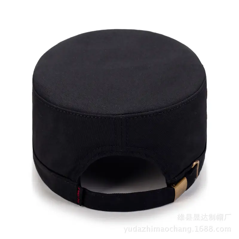 Men's Black Iron Visor Cap with Gold Logo - Image 7