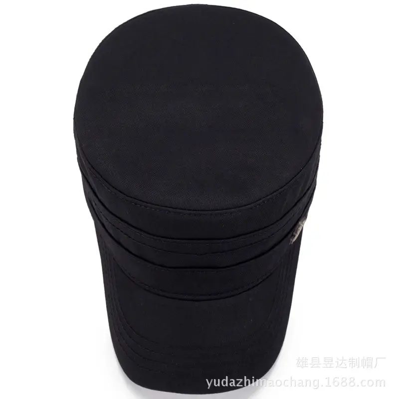 Men's Black Iron Visor Cap with Gold Logo - Image 8