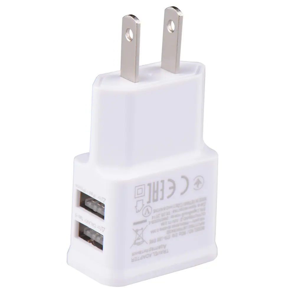 Dual USB 1A 2A Travel Charger for Android Mobile