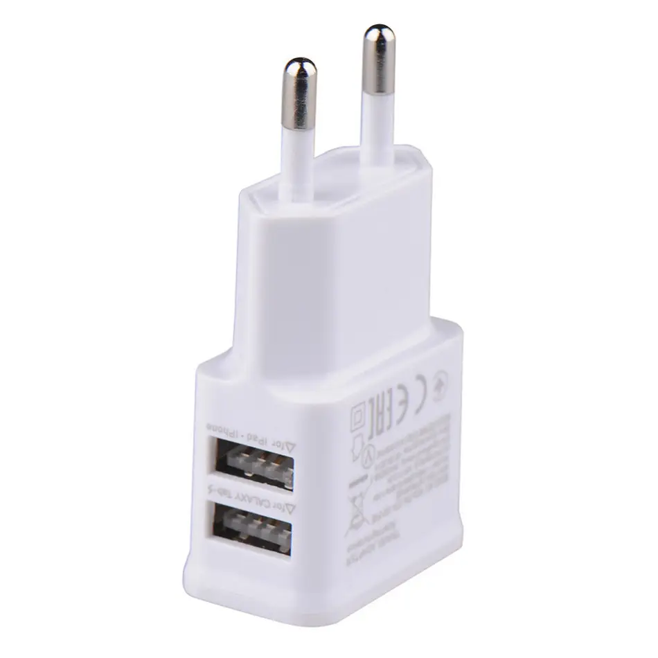 Dual USB 1A 2A Travel Charger for Android Mobile