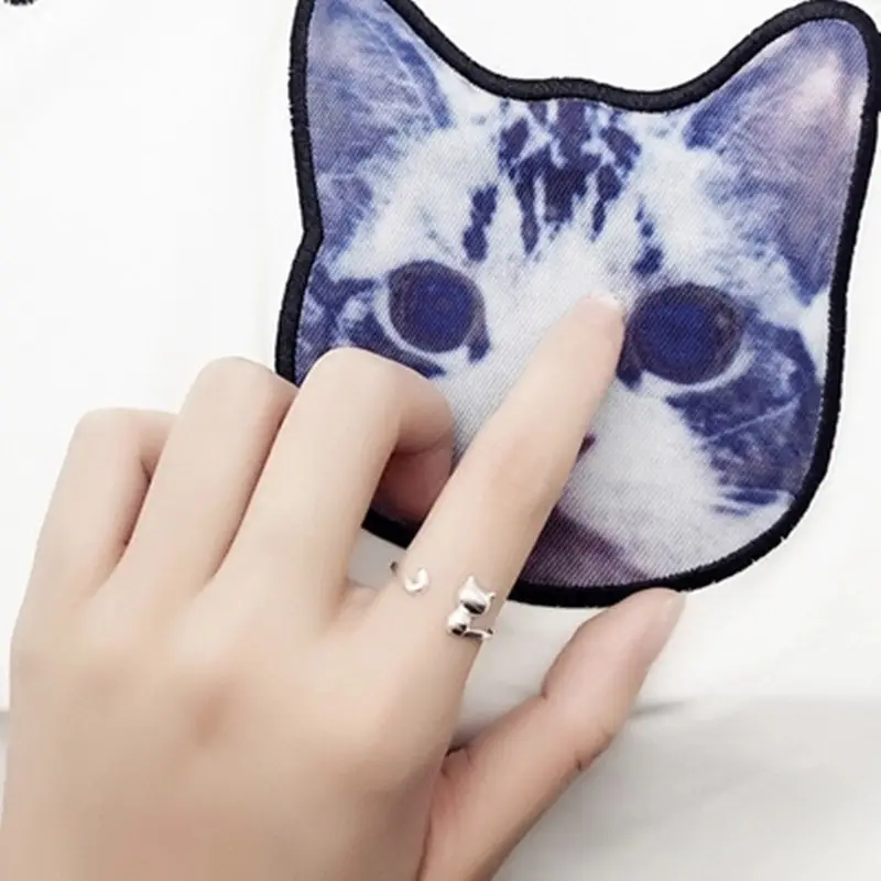 Open Ring with Cat Design for Women - Image 4