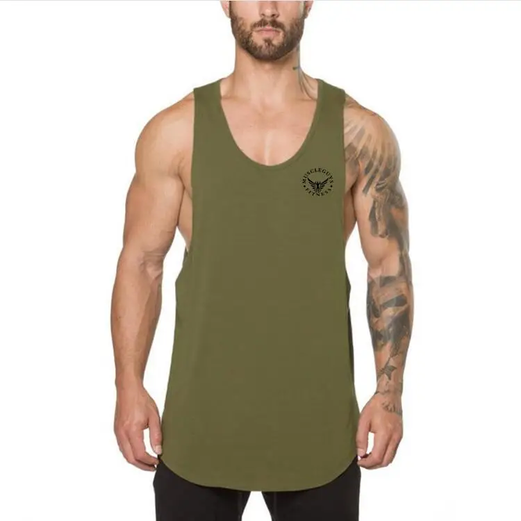 Men Cotton Sweat Vest Grey Bodybuilding Fit - Image 4
