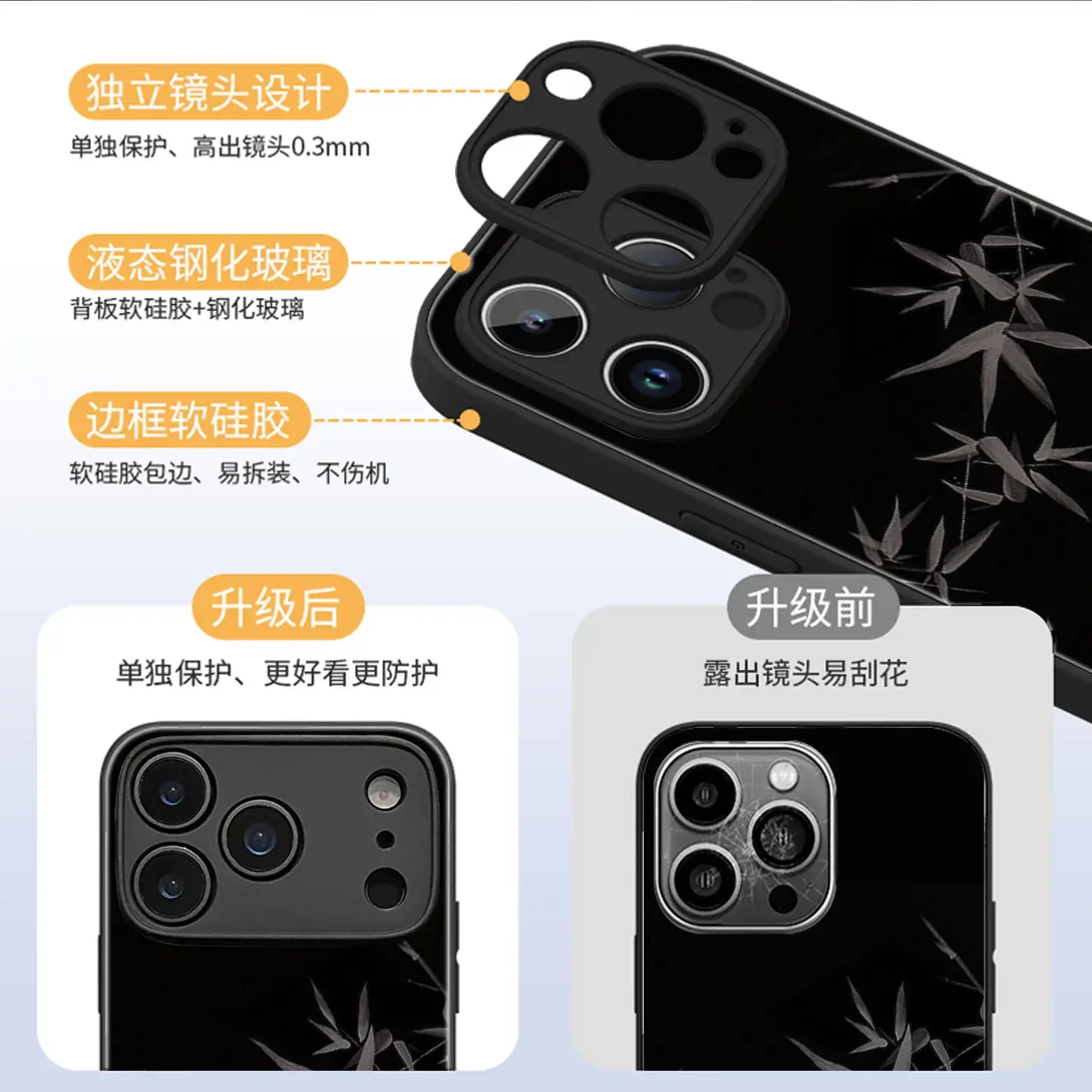Customized iPhone17 High-Def Glass Case Painted Design