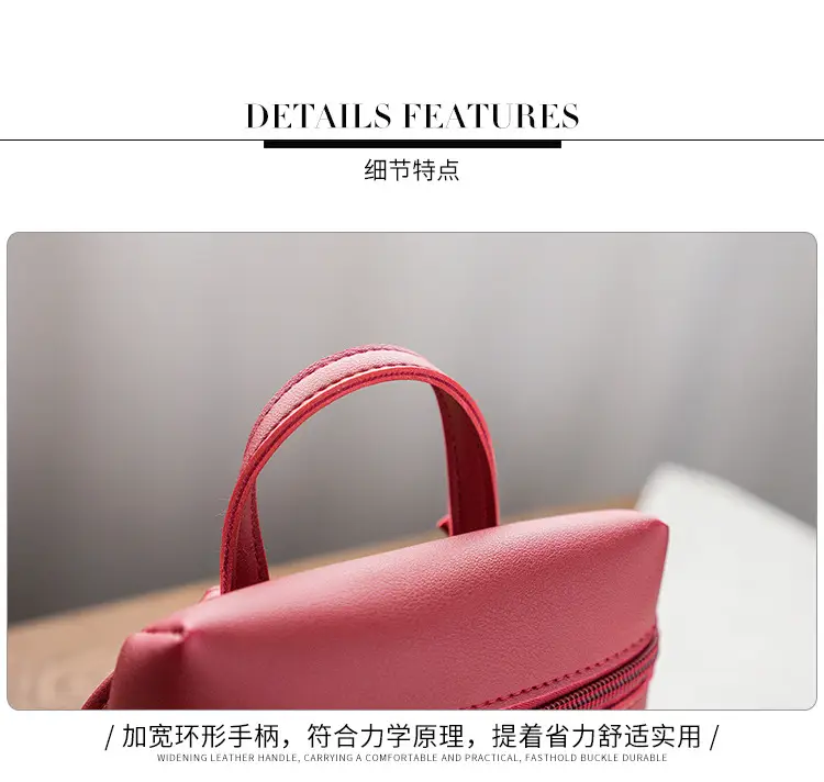 Women's Small Square Crossbody Bag Red Mobile Phone Bag — feature 29