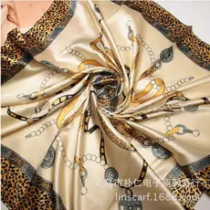 Mai Tong Silk Scarf 90x90cm Spring New Carriage Design — feature 14