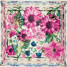 Mai Tong Silk Scarf 90x90cm Spring New Carriage Design — feature 20