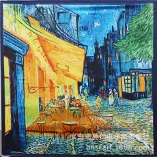 Mai Tong Silk Scarf 90x90cm Spring New Carriage Design — feature 8