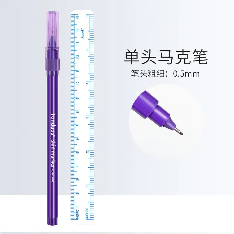 Purple Korean-style Marker Pen for Eyebrow Tattoo & Embroidery