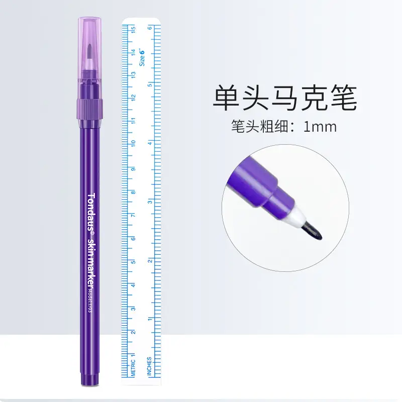 Purple Korean-style Marker Pen for Eyebrow Tattoo & Embroidery