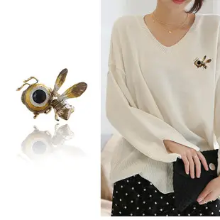 Sun Cloud New Vintage Simple Inlaid Artificial Pearl Peony Corsage Multi-layer Petal Pin Vintage Brooch — feature 6