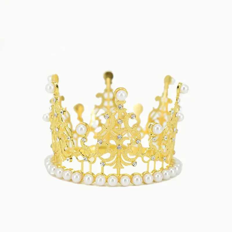 Silver Bridal Crown Headband with 7.4cm Height