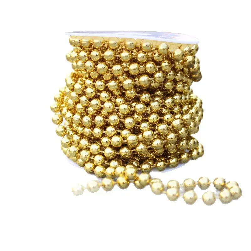 8mm Gold Plastic Beads for DIY Decor - Image 8