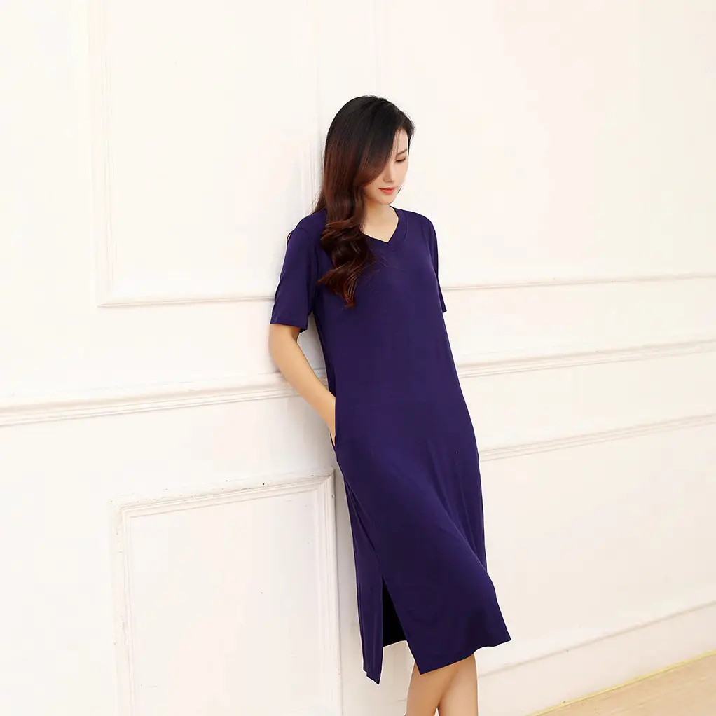 Black V Neck Plus Size Korean Style Dress - Image 6