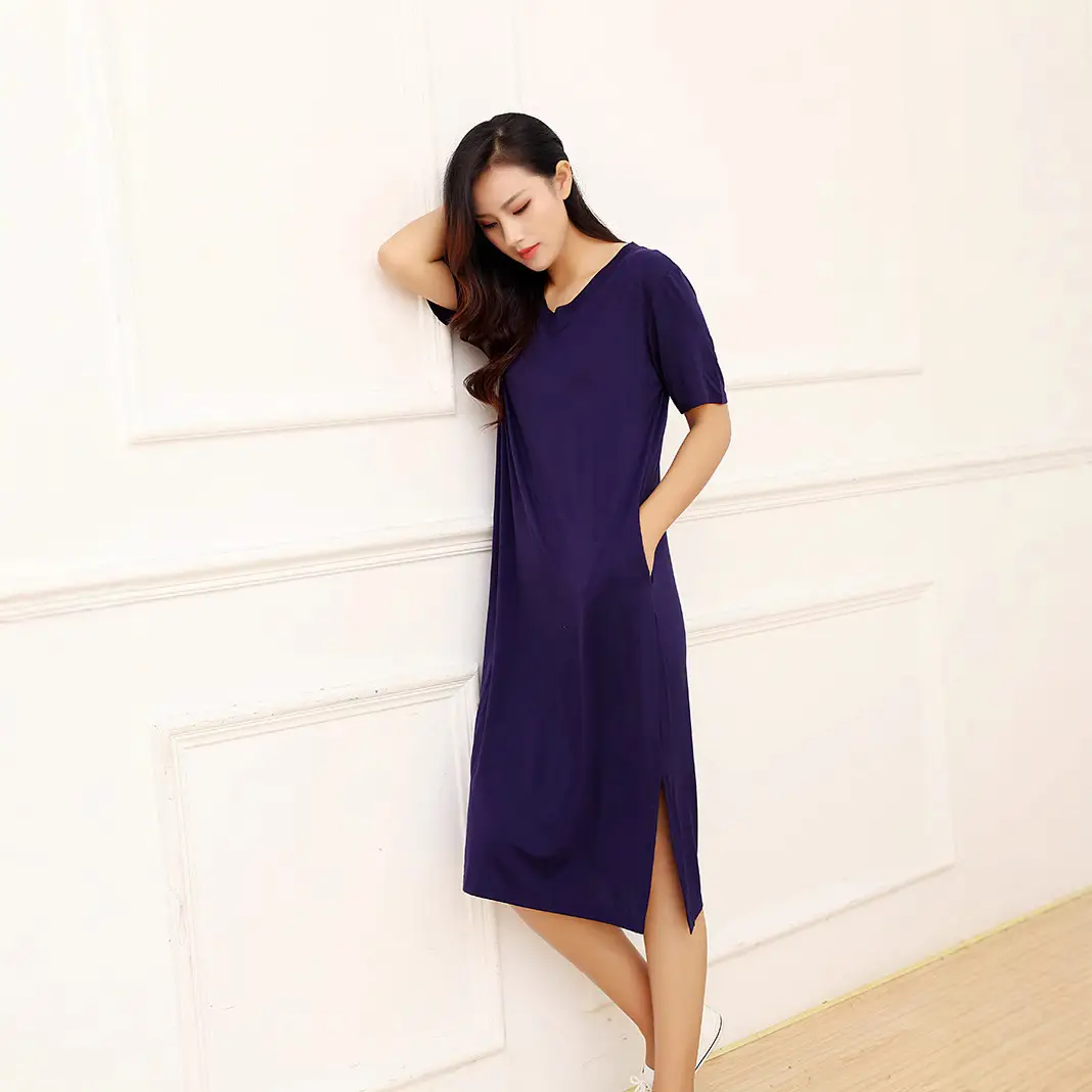 Black V Neck Plus Size Korean Style Dress - Image 8