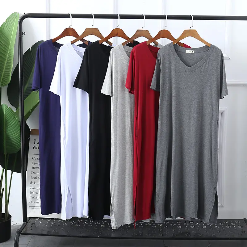 Black V Neck Plus Size Korean Style Dress - Image 10