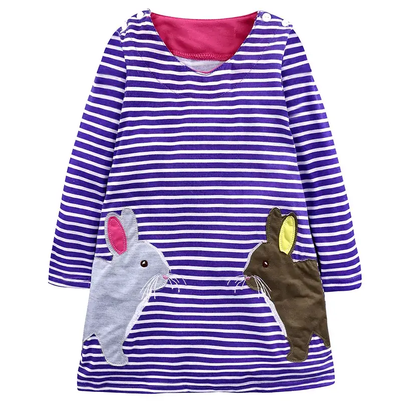 Children's Striped T-Shirt with Unicorn Design - Image 2