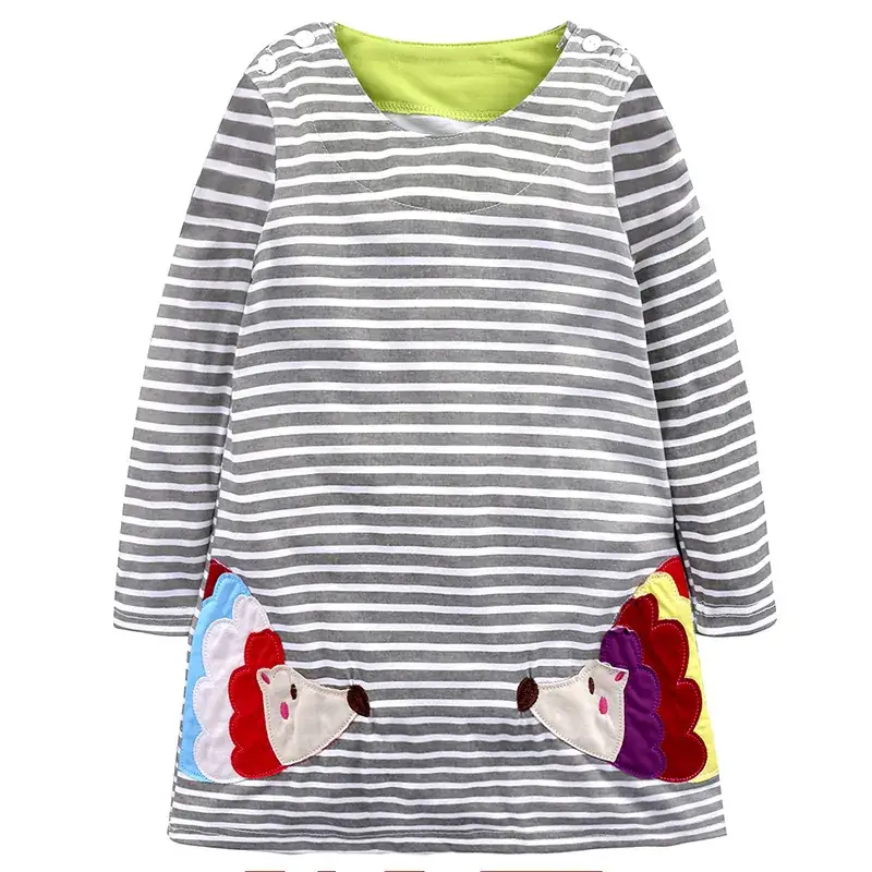 Children's Striped T-Shirt with Unicorn Design - Image 3