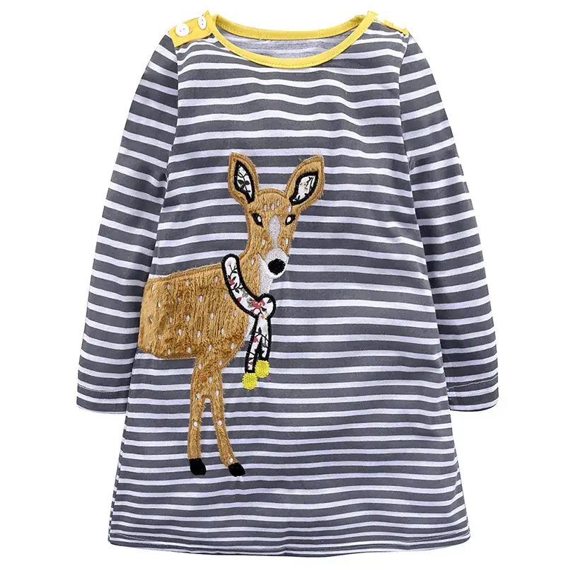 Children's Striped T-Shirt with Unicorn Design - Image 4