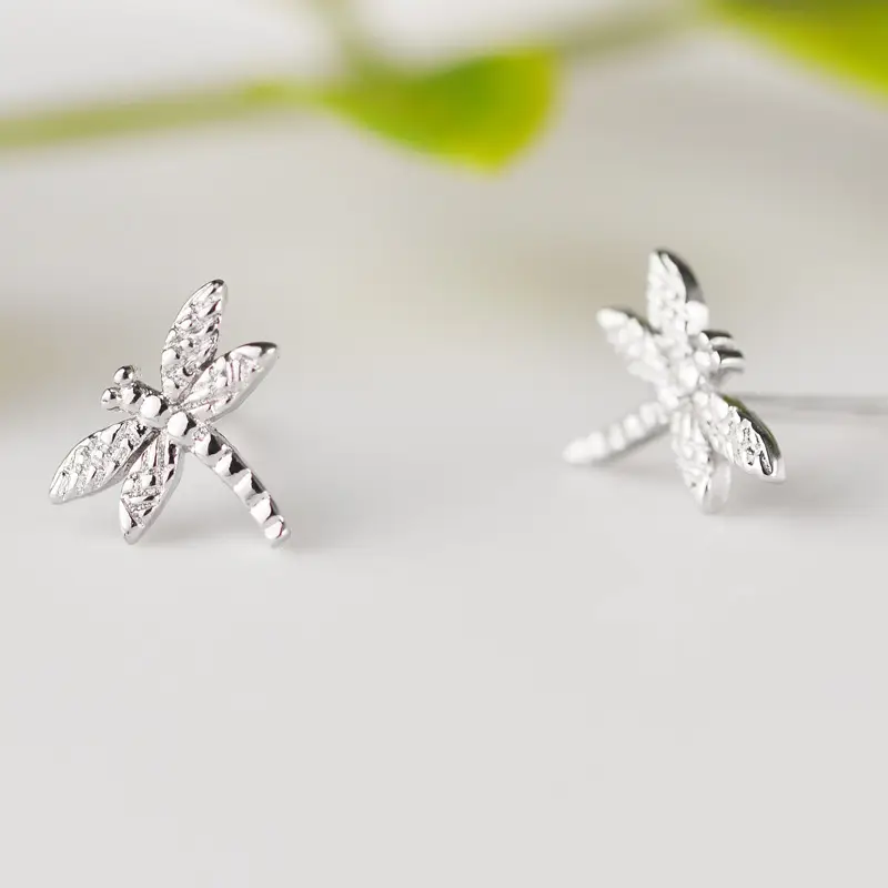 925 Sterling Silver Dragonfly Earrings for Women - Image 2