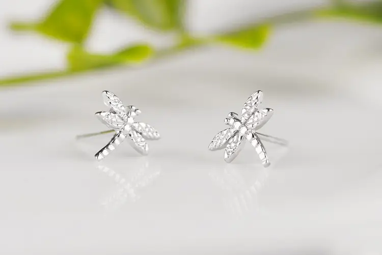 925 Sterling Silver Dragonfly Earrings for Women — feature 7