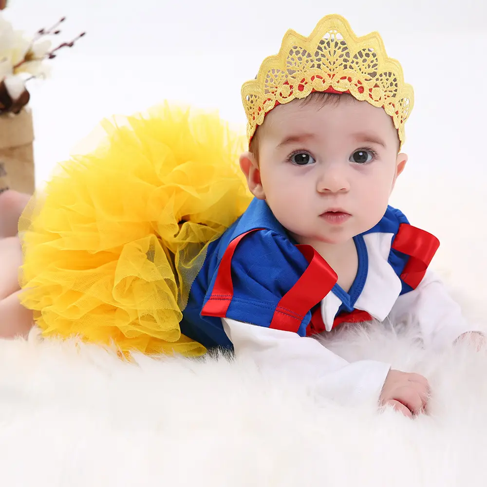 Girls Blue Red Bow Tulle Skirt Set - Image 3