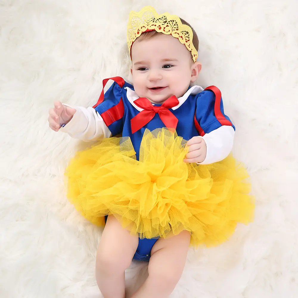 Girls Blue Red Bow Tulle Skirt Set - Image 4