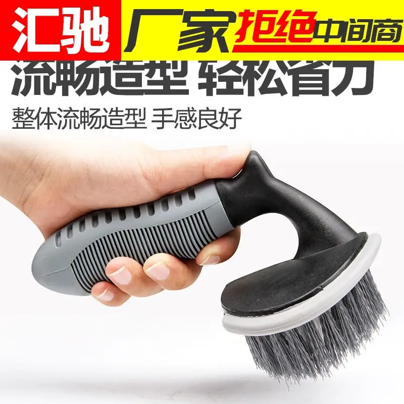 Black Hair Brush for Car Tire Cleaning - Image 7