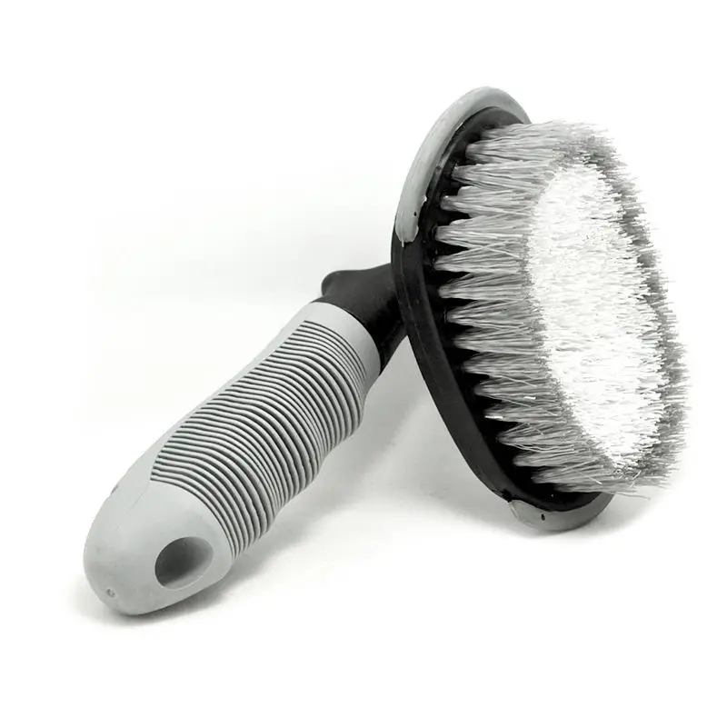 Black Hair Brush for Car Tire Cleaning - Image 2